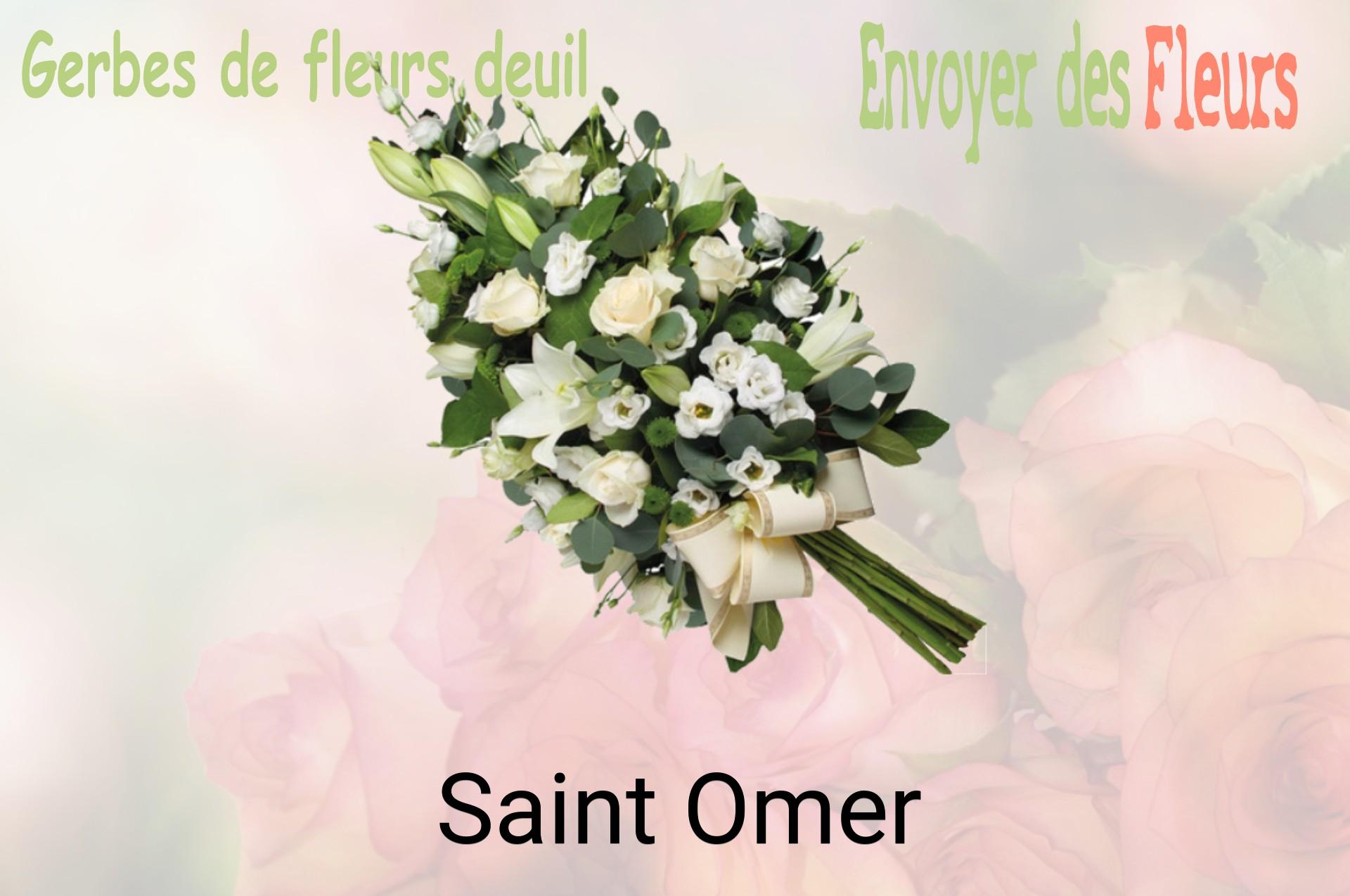 Gerbe de fleurs de deuil livrée à Saint-Omer